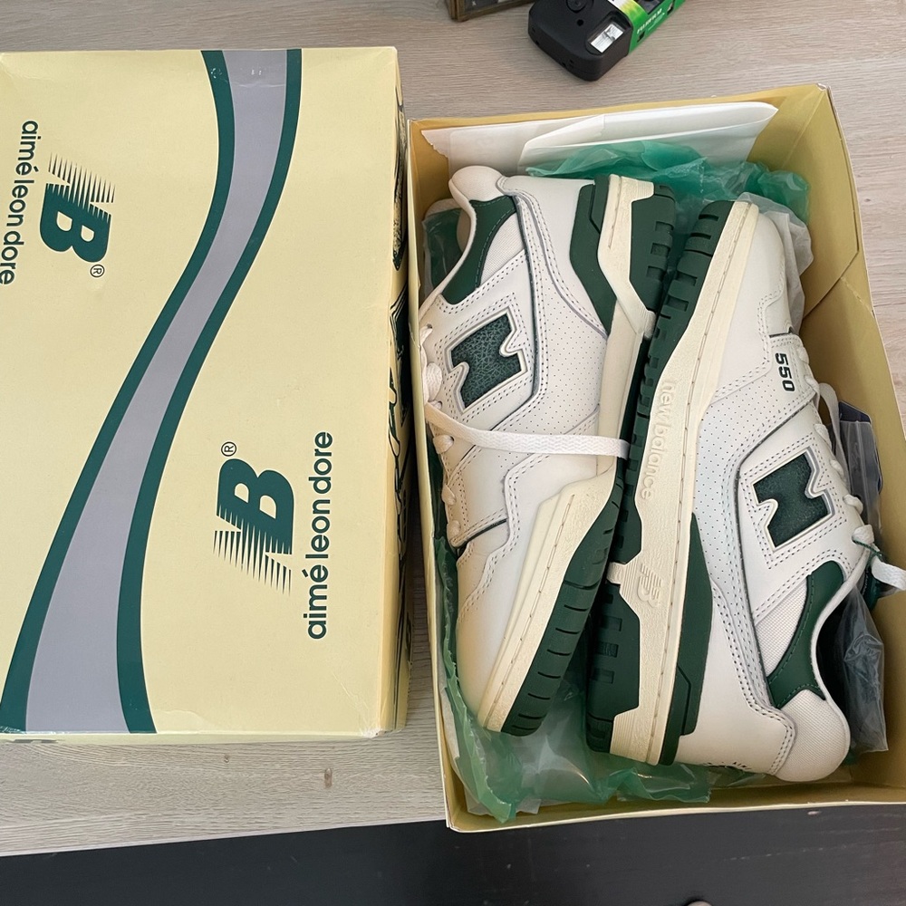 New Balance 550 Aime Leon Dore White/Green (brand new with tags!)